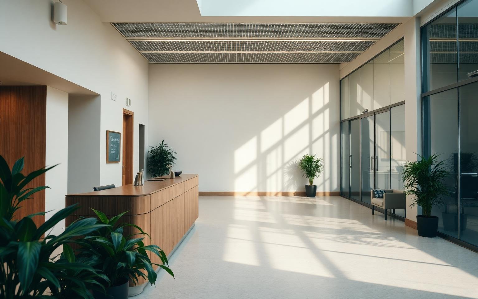 Reception area of a professional immigration consultancy office